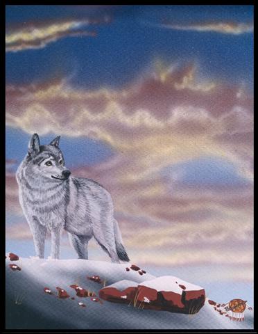 The Gray Ghost, a Gray Wolf of North America, once the most widely distributed land mammal in the Northern Hemisphere, today it numbers fewer than two thousand in the contiguous United States. With our care, this wild hunter will survive as a symbol of true North American wilderness.